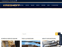 Tablet Screenshot of krieghoff.com